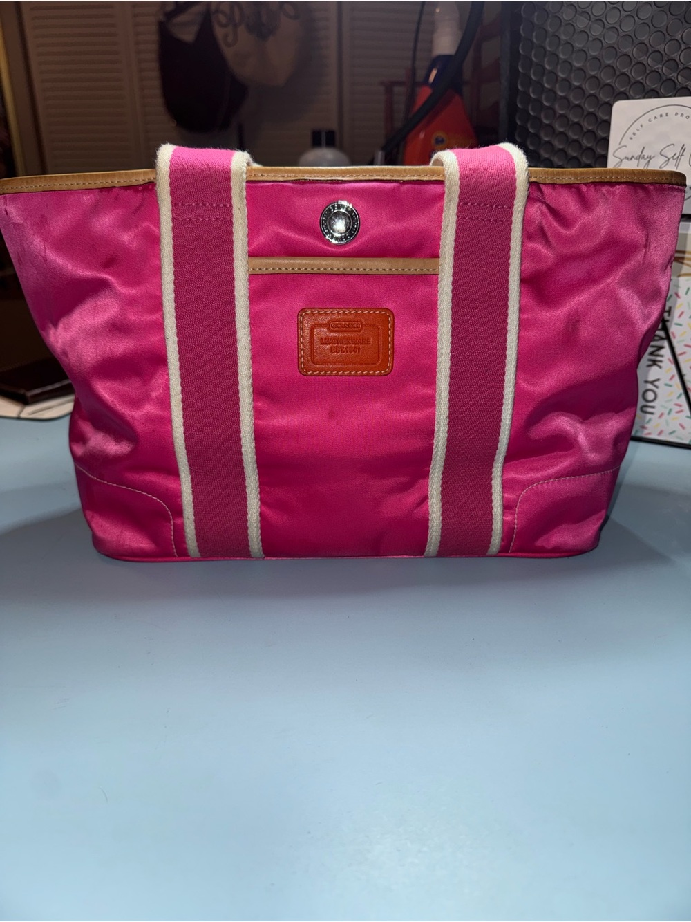 Coach Hot Pink Hobo Tote